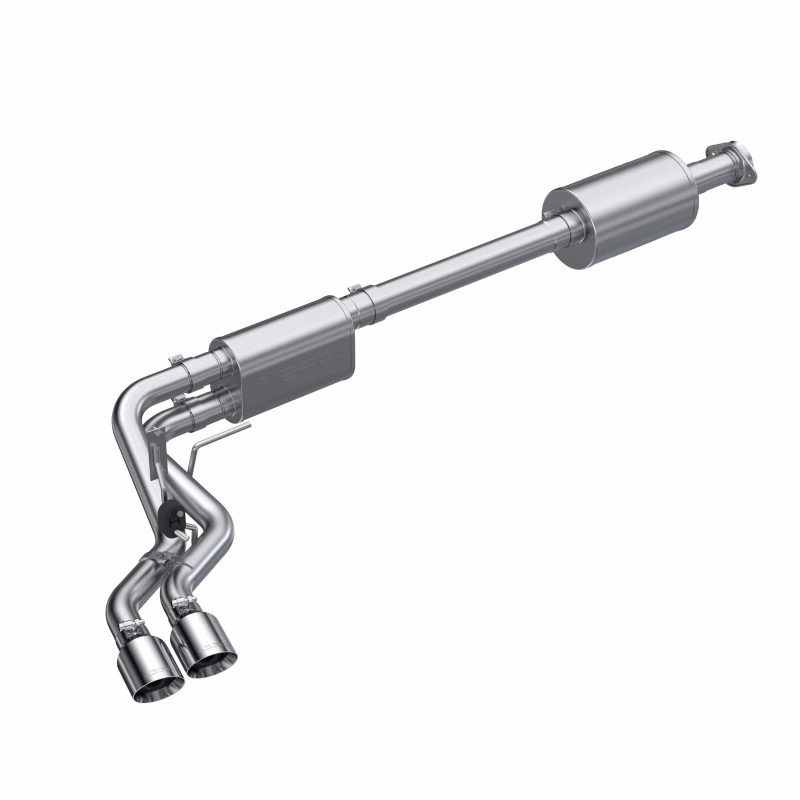 172319a89e7bd.jpg MBRP 2021+ Ford F150 T304 Pre-Axle (Street Profile) 2.5in OD Tips 3in Cat Back Exhaust - Image 1