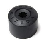 17mm Head (Black w/VW lettering) Wheel Bolt Caps - Priced Each