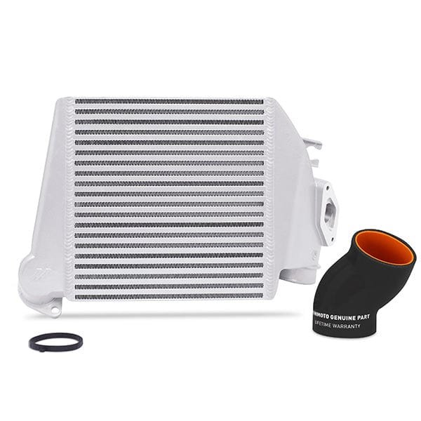 2045ec643c291.jpg Mishimoto Subaru WRX 2008-2014 Top-Mount Intercooler Silver Cooler, Black Hoses - Image 1
