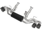 aFe MACH Force-Xp 3in to 2-1/2in 304SS Cat-Back (No NPP) 2020 Chevy Corvette (C8) 6.2L - Carbon Tip - Image 2