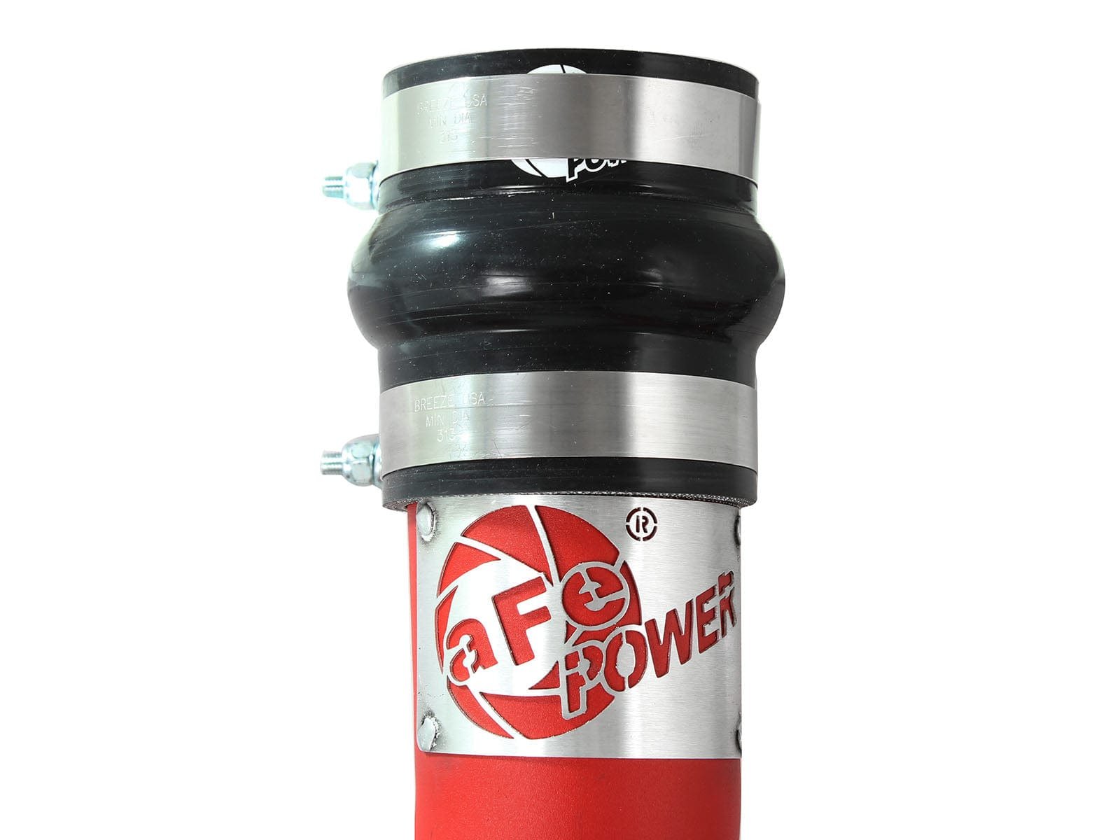 22a39d7ad4304e3d0f7ce5e4b09eb291.jpg aFe Bladerunner Intercooler Tube Cold Side 3.5in 94-02 Dodge Trucks 5.9L - Red - Image 1