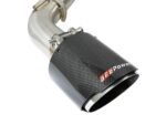 aFe POWER Takeda 2.5in 304 SS Axle-Back Exhaust w/ Carbon Fiber Tips 17-19 Infiniti Q60 V6-3.0L (tt) - Image 3