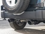 aFe Rebel Series 2.5in 409 SS Axle-Back Exhaust w/ Black Tips 2007+ Jeep Wrangler (JK) V6 3.6L/3.8L - Image 4