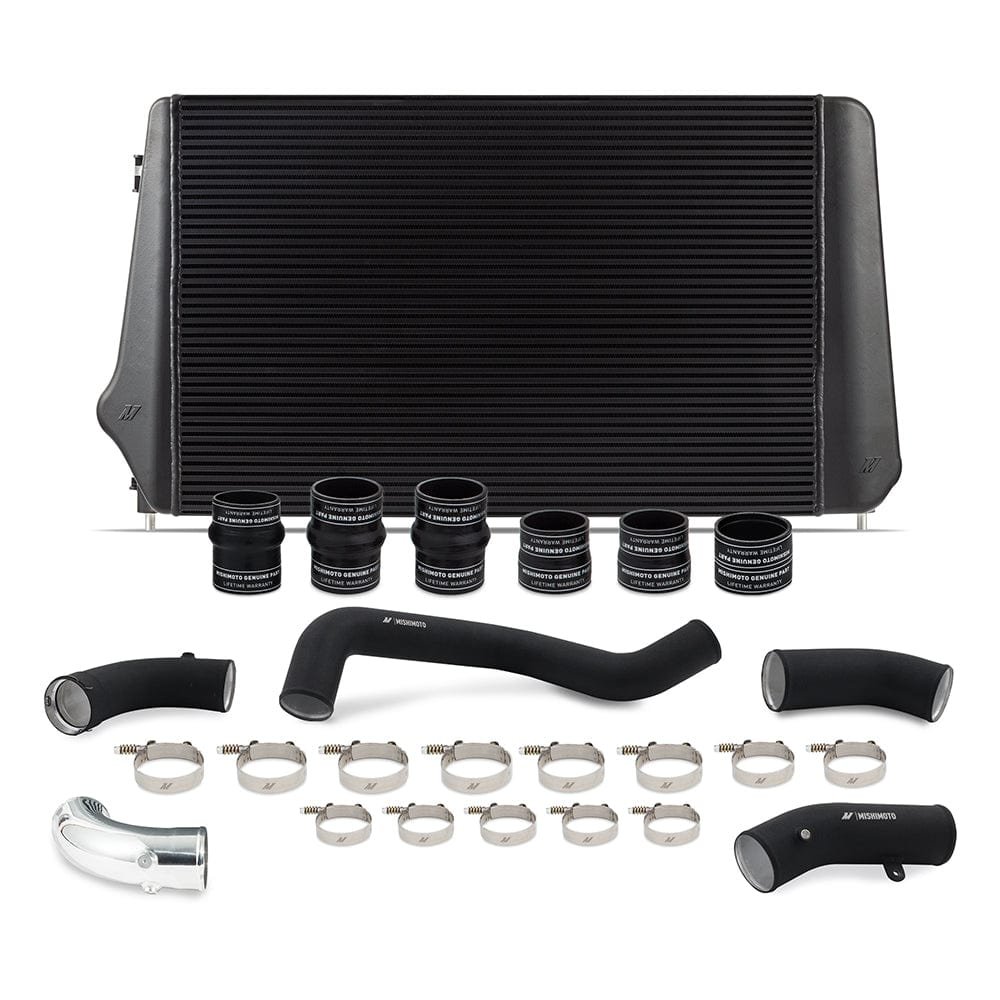 2d9dd9642341b.jpg Mishimoto 17-19 GM L5P Duramax Intercooler Kit - Black w/ WBK Pipes - Image 1