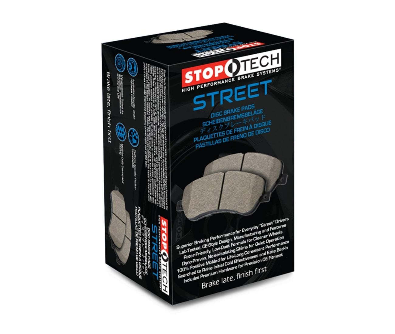 308-06080_c770d543-cac0-4b77-9c61-8d98989d4ba7.jpg Stoptech Replacement Brake Pads (ST-22 / STR-22) - Image 1