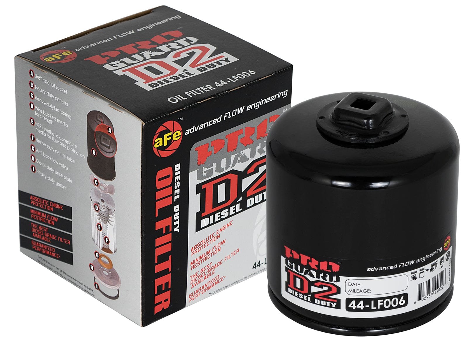 32cc0412ea0d1935499a4335b5ff9425.jpg aFe Pro GUARD D2 Oil Filter 74-08 Dodge Gas Truck V6 3.9L/V8 4.7L/5.7L/5.2L/5.9L/V10 8.3L/8.0L (4pk) - Image 1