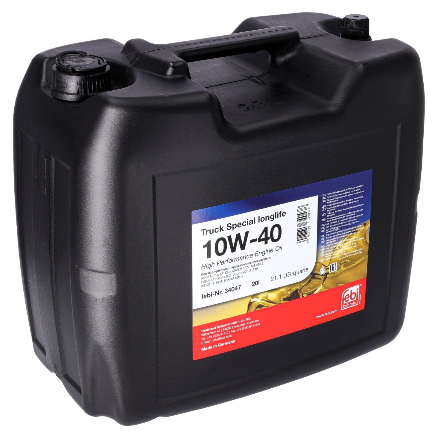 34047_1.jpg Engine Oil 20L - Mercedes - Image 1