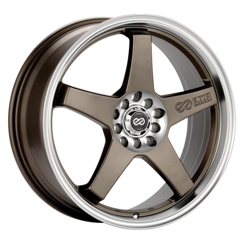 384ecaf9c08b759f86f358079c48e2dc.jpg Enkei Wheels EV5 17" 4x100/114.3 Matte Bronze w/ Machined Lip - Image 1