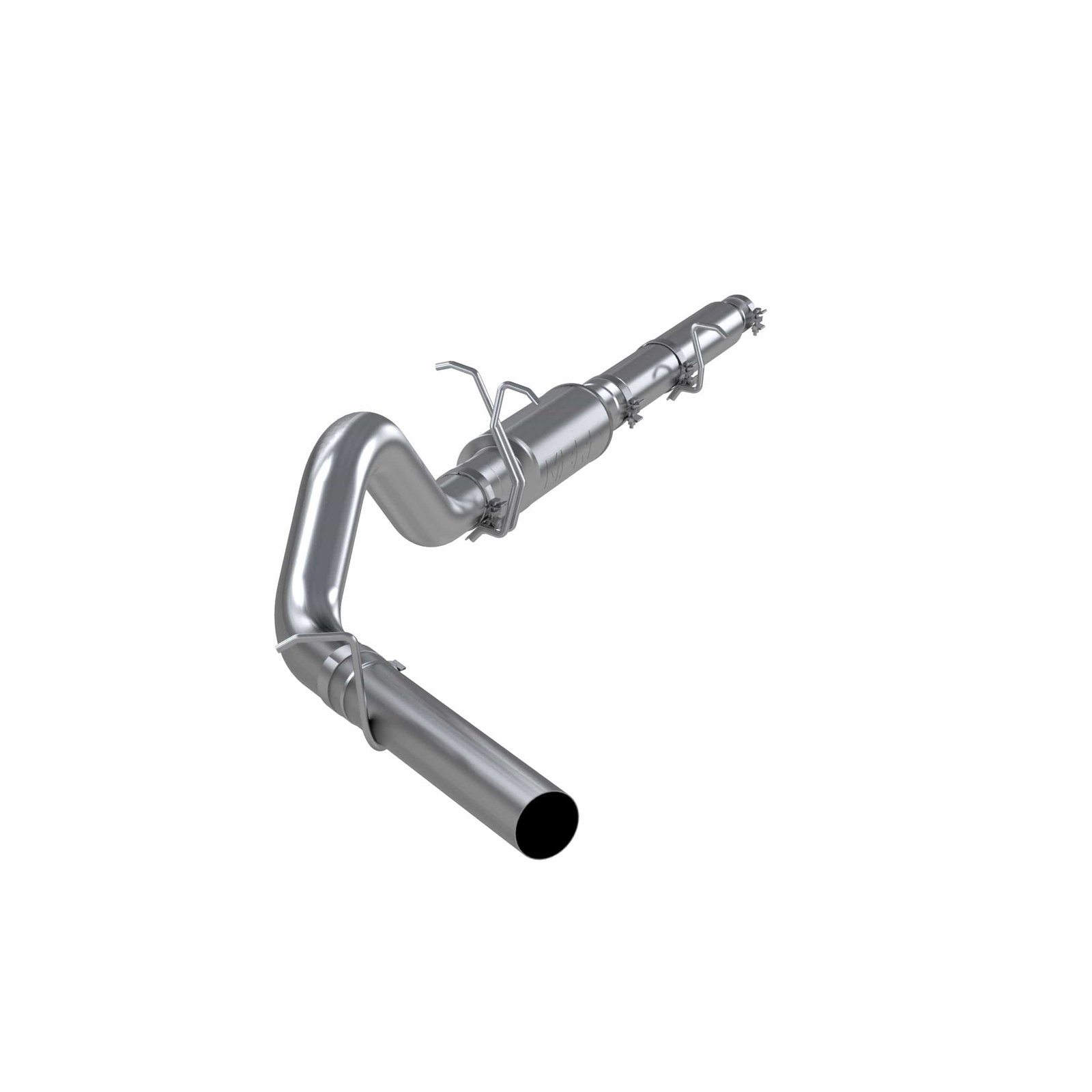 39cebc0483cab.jpg MBRP 1999-2004 Ford F-250/350 V-10 Cat Back 4in Single Side AL P Series Exhaust - Image 1
