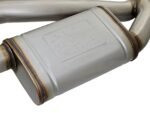 aFe MACHForce XP 3in 304 SS Axle-Back Exhaust Dual Exhaust (NPP) w/ Black Tips 16-17 Camaro SS V8 - Image 6