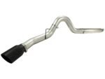 aFe MACHForce XP 5in DPF-Back Stainless Steel Exh Sys, Black tip,Ford Diesel Trucks 08-10 V8-6.4L - Image 4