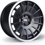 3SDM 0.66 18" 5x114.3 Matte Black Mirror Polished Lip
