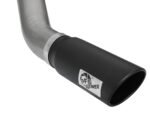 aFe MACHForce XP Exhaust Large Bore 5in DPF-Back SS 13-15 Dodge Trucks L6-6.7L (td) *Black Tip - Image 4
