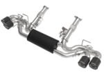 aFe MACH Force-Xp 3in to 2-1/2in 304SS Cat-Back 2020 Chevy Corvette (C8) 6.2L - Carbon Fiber Tip - Image 2