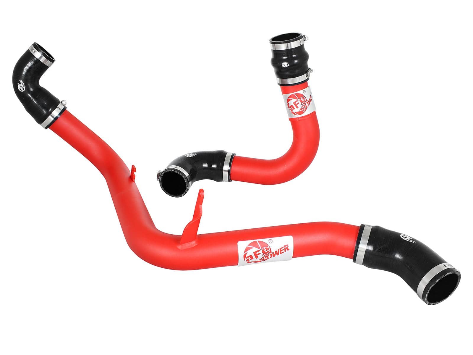 49372e56e7ed20572f568f4fd34e1834.jpg aFe BladeRunner 2.5in Red Intercooler Tubes Hot and Cold Side 12-16 Ford Focus ST 2.0L (t) - Image 1
