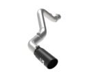 aFe Large Bore-HD 5 IN 409 SS DPF-Back Exhaust System w/Black Tip 20-21 GM Truck V8-6.6L - Image 6