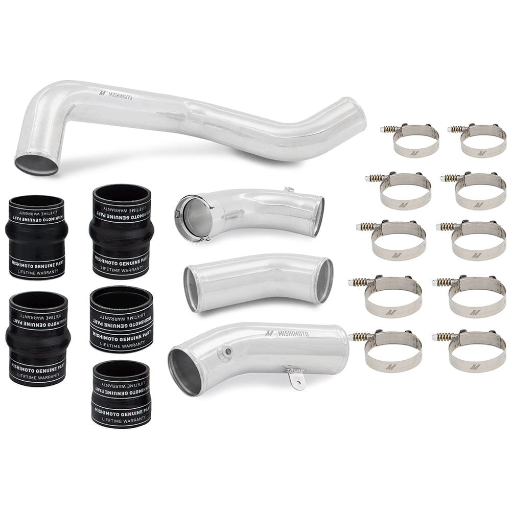 4f20ee7abf64d.jpg Mishimoto Intercooler Pipe and Boot Kit, fits 6.6L Duramax (L5P) '17-'19, Polished - Image 1
