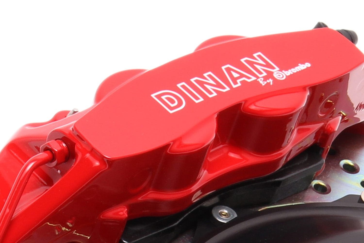 4f9e314c66b3190ff482c3d3e6583fdd2ff57df0_1abb1070-ffcb-40b2-b114-f25d712da8f1.jpg Dinan by Brembo Front Brake Set (Red Calipers w/ Slotted Rotors) - BMW 5/6-Series - Image 1