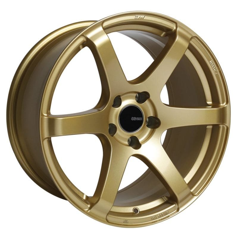 50a754cb6aa4249ab8d961afc07fc59a_1d39efb2-c947-4413-b274-cfd255983b1e.jpg Enkei Wheels T6S 18" 5x100 Gold - Image 1