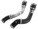 aFe BladeRunner 3in Black Intercooler Tubes Hot & Cold Side Kit for 13-14 Dodge RAM Diesel 6.7L (td) - Image 2
