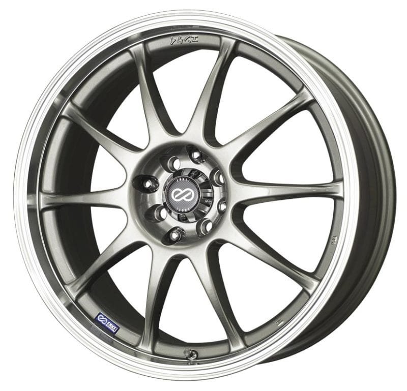 5897ef40e043f697d7b956cf87bfa960.jpg Enkei Wheels J10 15" 4x100/108 Silver w/ Machined Lip - Image 1
