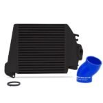 Mishimoto Subaru WRX 2008-2014 Top-Mount Intercooler Black Cooler, Blue Hoses