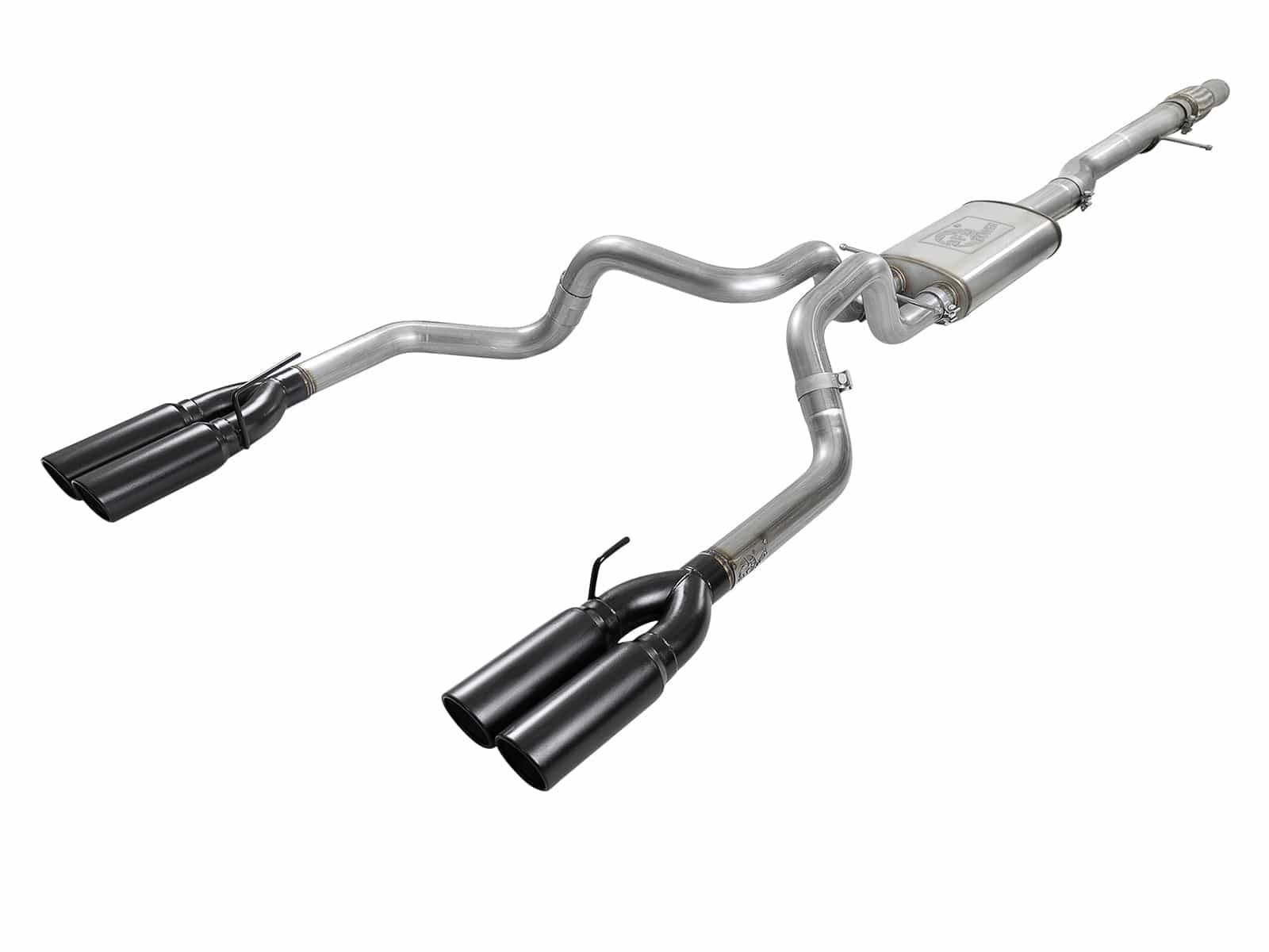 745576723d4aa025722ab693211f7b72.jpg aFe Vulcan Series 4-3in 304SS Exhaust Cat-Back w/ Blk Tips 2019 GM Silverado/Sierra 1500 V8-6.2L - Image 1