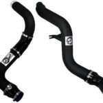 aFe Bladerunner 3in Black Intercooler Hot and Cold Side Tubes 14-15 Dodge Ram 1500 EcoDiesel V6 3.0L