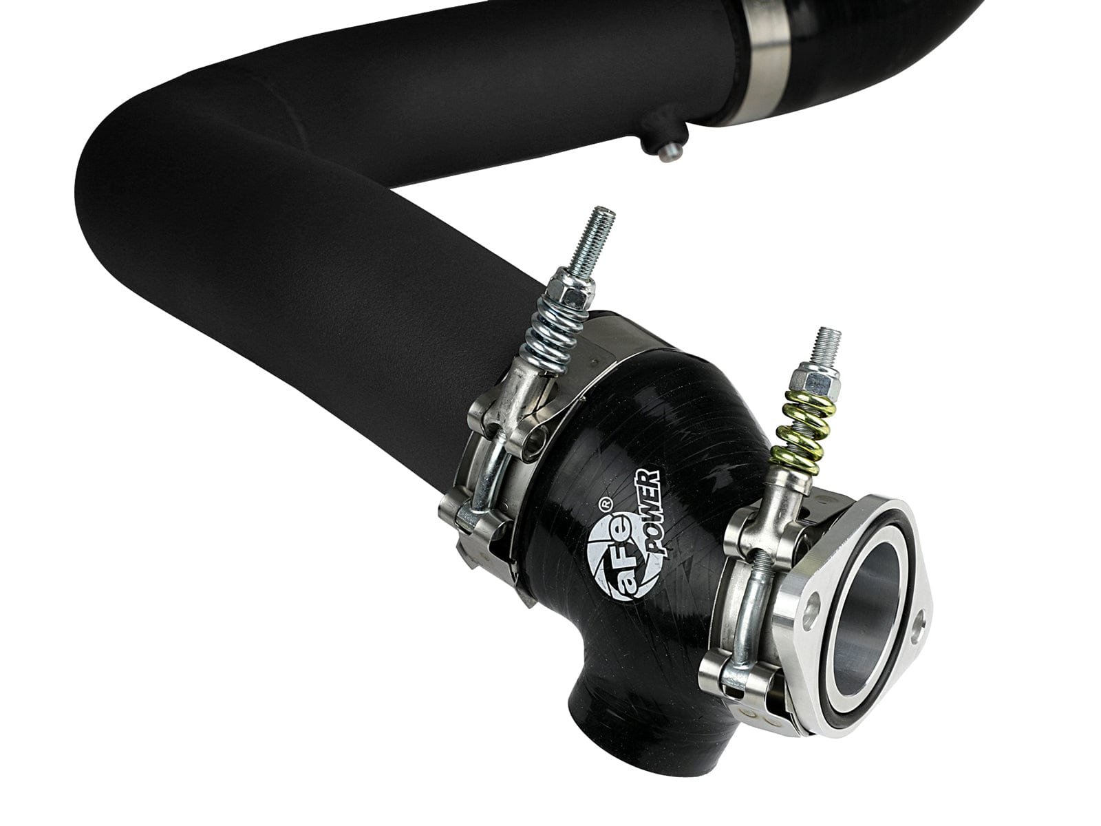 7d3889ca46ad894fa942ce88b39efea6.jpg aFe BladeRunner 2.5in Aluminium Hot Side Charge Pipe 15-20 Subaru WRX 2.0T - Black - Image 1