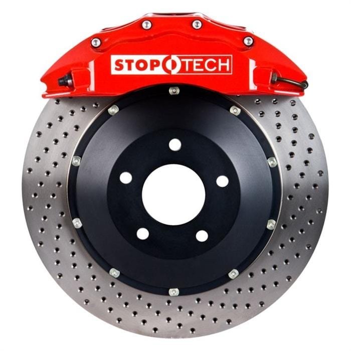 83.781.6C00.72-2_1d21b034-00db-49bb-8a0f-f42b8111df68.jpg STOPTECH BIG BRAKE KIT - RED - ST-60 - 355X35MM - FRONT - CROSS DRILLED - Image 1