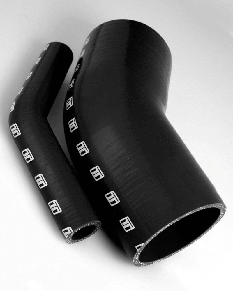 83fac022f36e982ab7442dbb9a8735fe_ec52b492-fb43-416d-aa3e-bbbab7f7e37f.jpg Turbosmart 45 Elbow 2.75 - Black Silicone Hose - Image 1