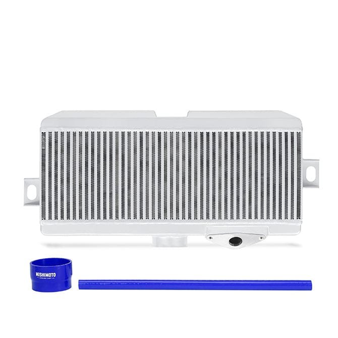 8621b19fa1402.jpg Mishimoto Subaru WRX STI Performance TMIC, Silver Cooler, Blue Hoses, 2008-2021 - Image 1