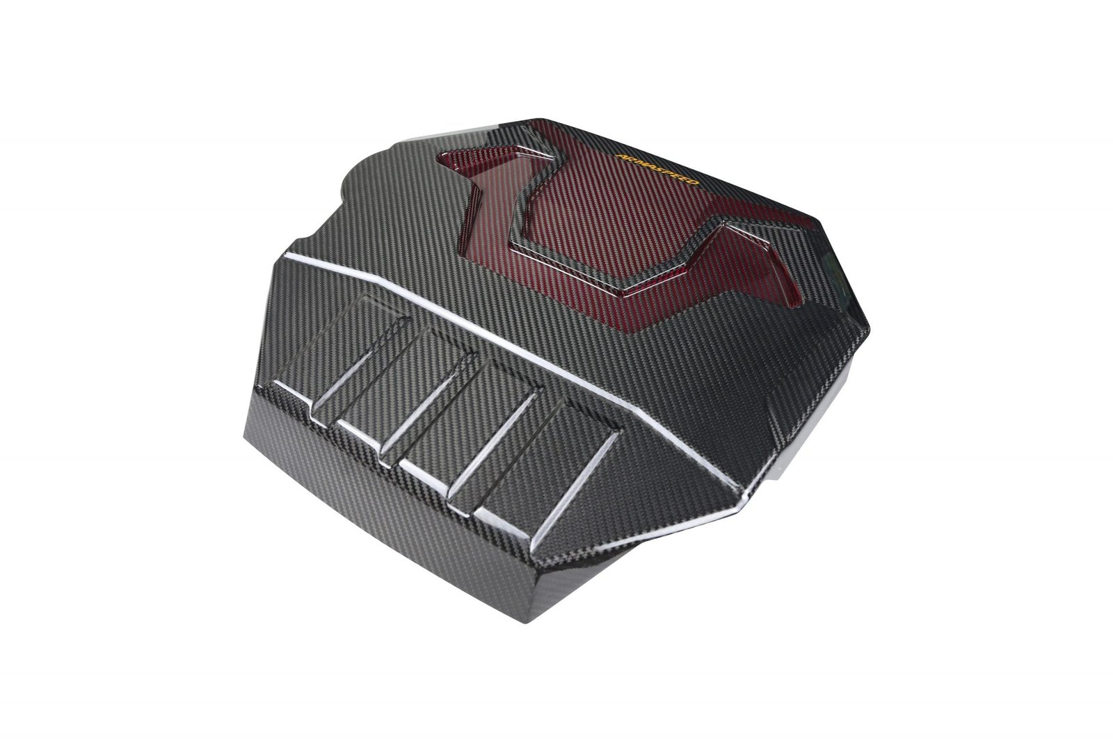 AA4A7731_O-scaled-1.jpg ARMASPEED Carbon Fiber Engine Cover (Red) - VW / Mk7 / Mk8 / GTI / Golf R - Image 1