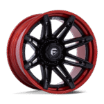 Fuel Wheels FC401 Brawl 24" 6x135 Matte Black With Candy Red Lip