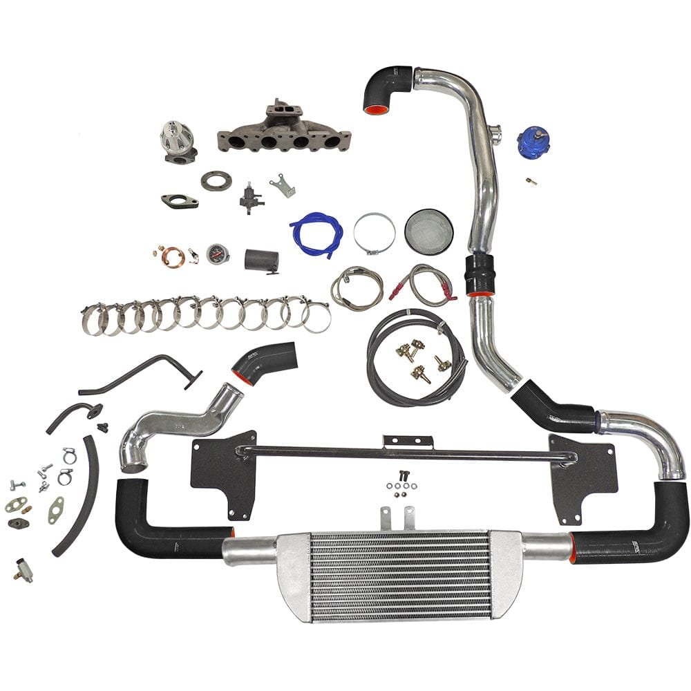 KTA06T302-V2.jpg SPA Performance Twin Scroll Top Mount Turbo Kit w/ FMIC & Black Hoses (Turbo Not Included) - VW / 1.8 20v - Image 1