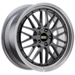 BBS LM 18" 5x112 Diamond Black Center / Diamond Cut Lip