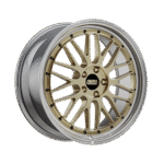 BBS LM 19" 5x120 Diamond Gold Center Diamond Cut Lip