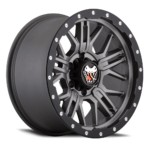 Mamba M25 18" 5x150 Matte Grey w/ Black Lip Edge - Image 2