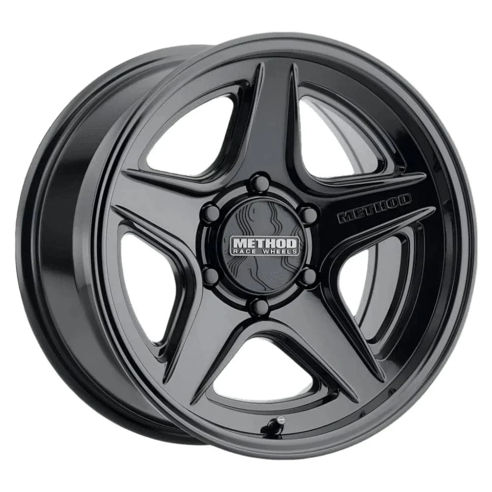 MRW_319-Gloss-Black-6lug-Studio-17x8-5-1000_1000x1000_8a65aa8f-1846-47d2-8fda-e623eb63fc3b.jpg Method Race Wheels MR319 18" 8x165.1 Gloss Black - Image 1