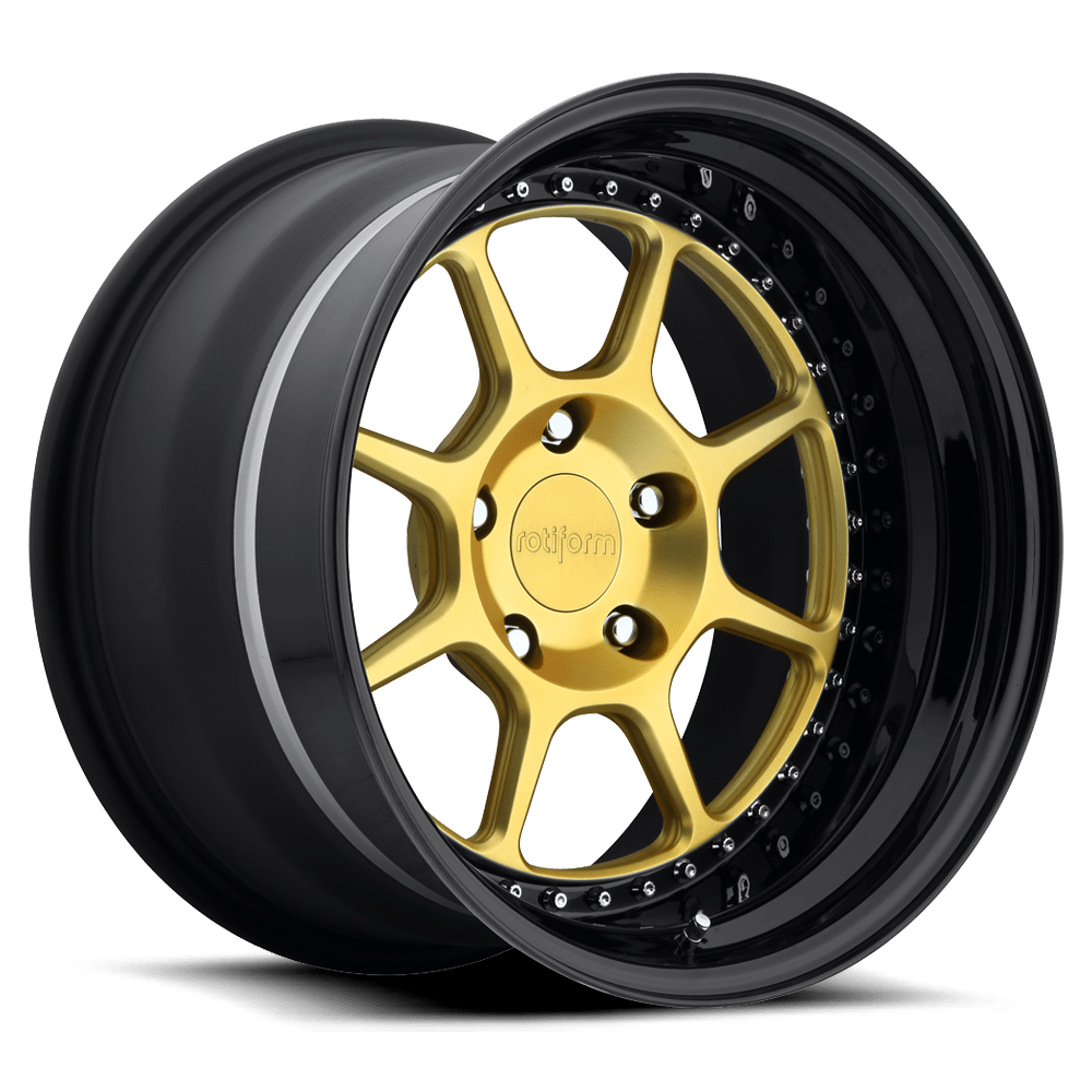 SLC_MAtte-gold-center-w-HiLuster-BLK-LIp_A1_1000.png Rotiform SLC Custom Forged Wheel - Image 1