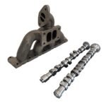 SPA Performance T3 Twin Scroll Top Mount Flange Turbocharger Exhaust Manifold w/ 252/260 High Performance Camshaft Set - VW/Audi 1.8L 20v