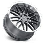 TSW Cast Avalon 20" 5x120 Gunmetal W/ Brushed Gunmetal Face & Machined Lip - Image 2