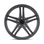 TSW Cast Mechanica 20" 5x114.3 Matte Gunmetal W/ Matte Black Face - Image 3