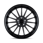 TSW Cast Marina 20" 5x120 Matte Black W/ Gloss Black Lip - Image 3