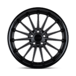 TSW Cast Marina 18" 5x120 Matte Black W/ Gloss Black Lip - Image 3
