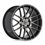 TSW Cast Nord 19" 5x112 Semi Gloss Black Milled-Machined Dark Tint Face