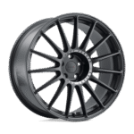 TSW Cast Paddock 18" 5x114.3 Semi Gloss Black W/ Machined Tinted Ring