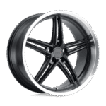 TSW Cast Variante 18" 5x120 Gloss Black W/ Machined Lip