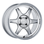 Kansei Tandem 15" 4x100 Hyper Silver w/ Machined Lip