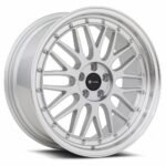 VORS VR8 17" 5x120 Silver Machine Lip Chrome Rivet